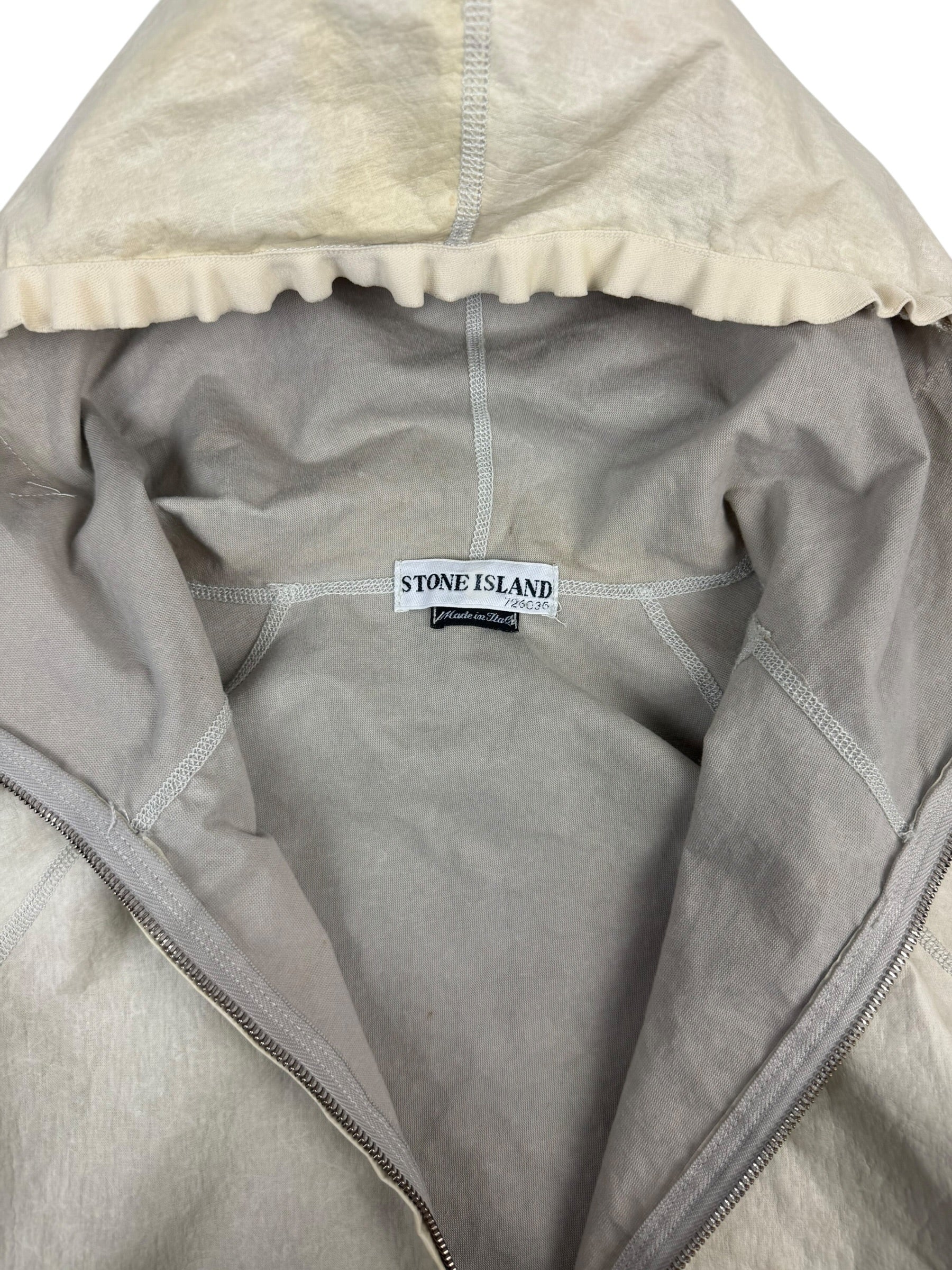 Stone Island SS02 Laminated Webbing Hooded Spalmantura Jacket