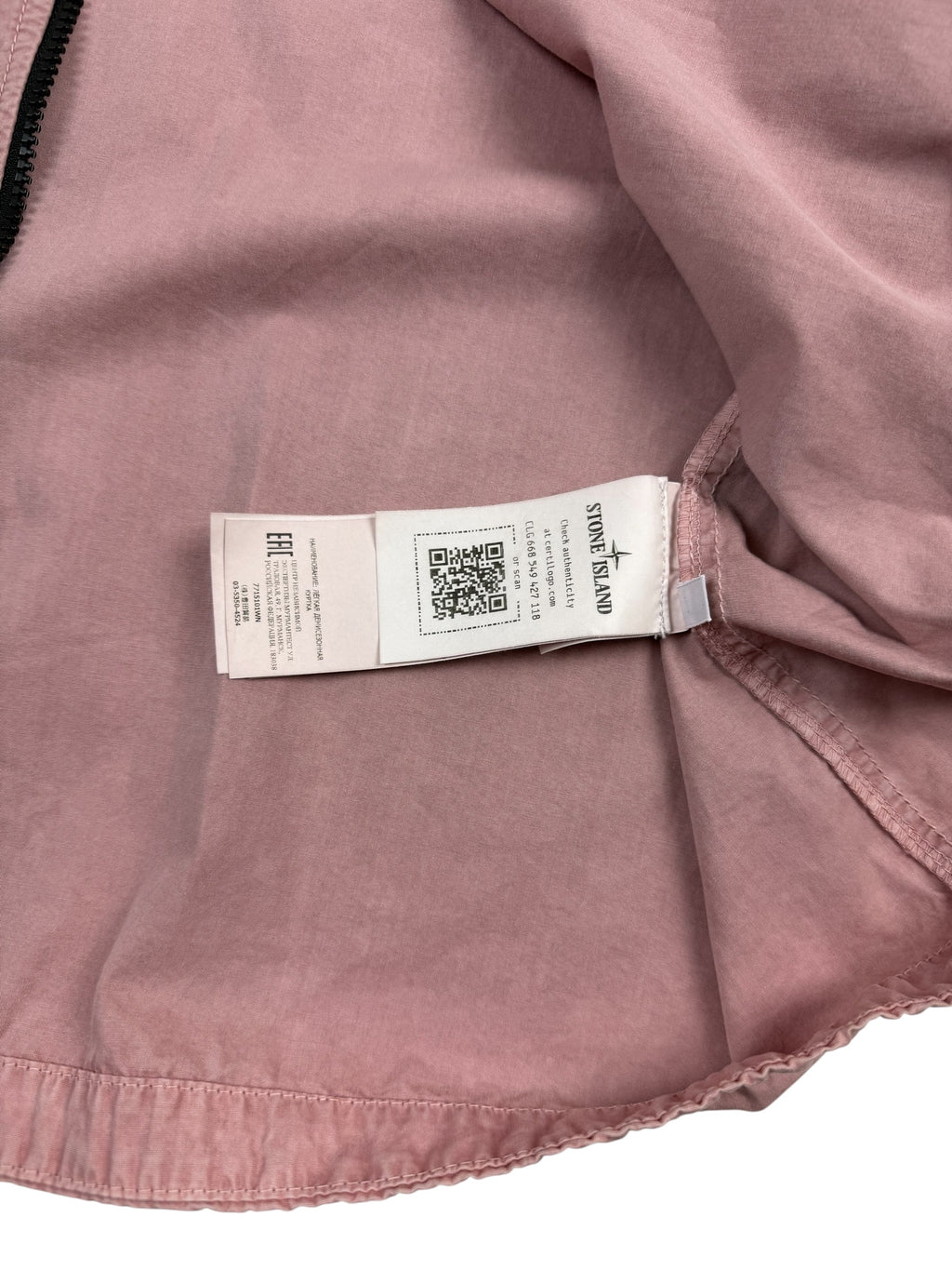 Stone Island Brushed Cotton Canvas Zip Jacket