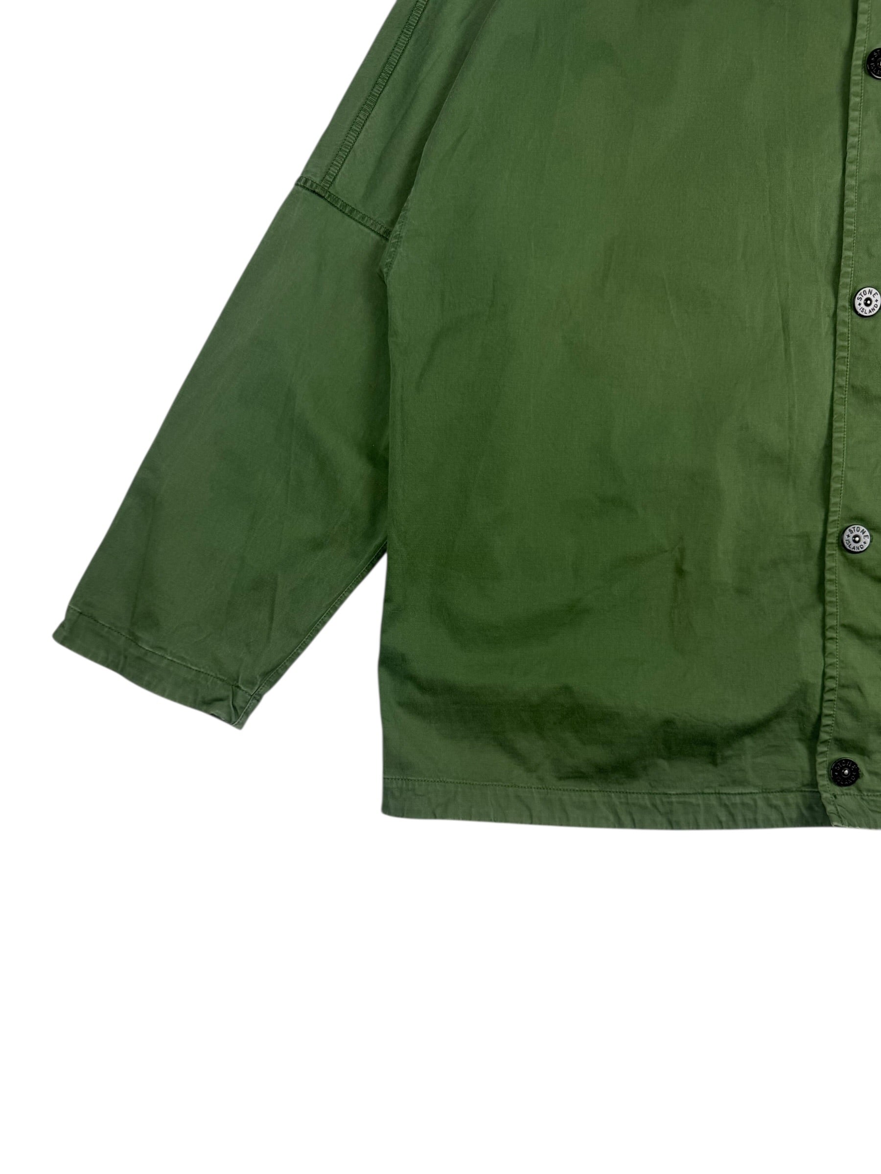 Stone Island Stretch Cotton Satin Overshirt