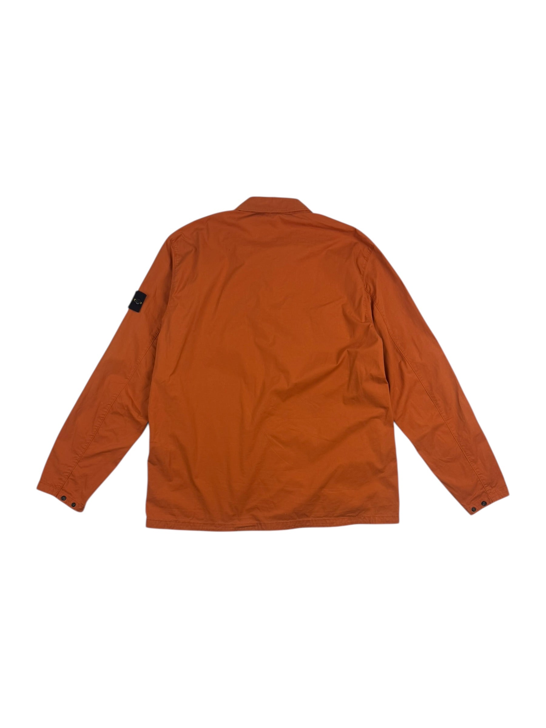 Stone Island Supima Cotton Twill Zip Overshirt