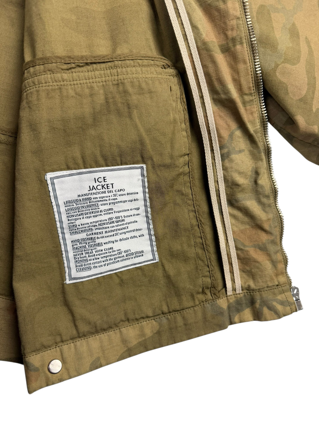 Stone Island 1990 Harrington Ice Camo Jacket