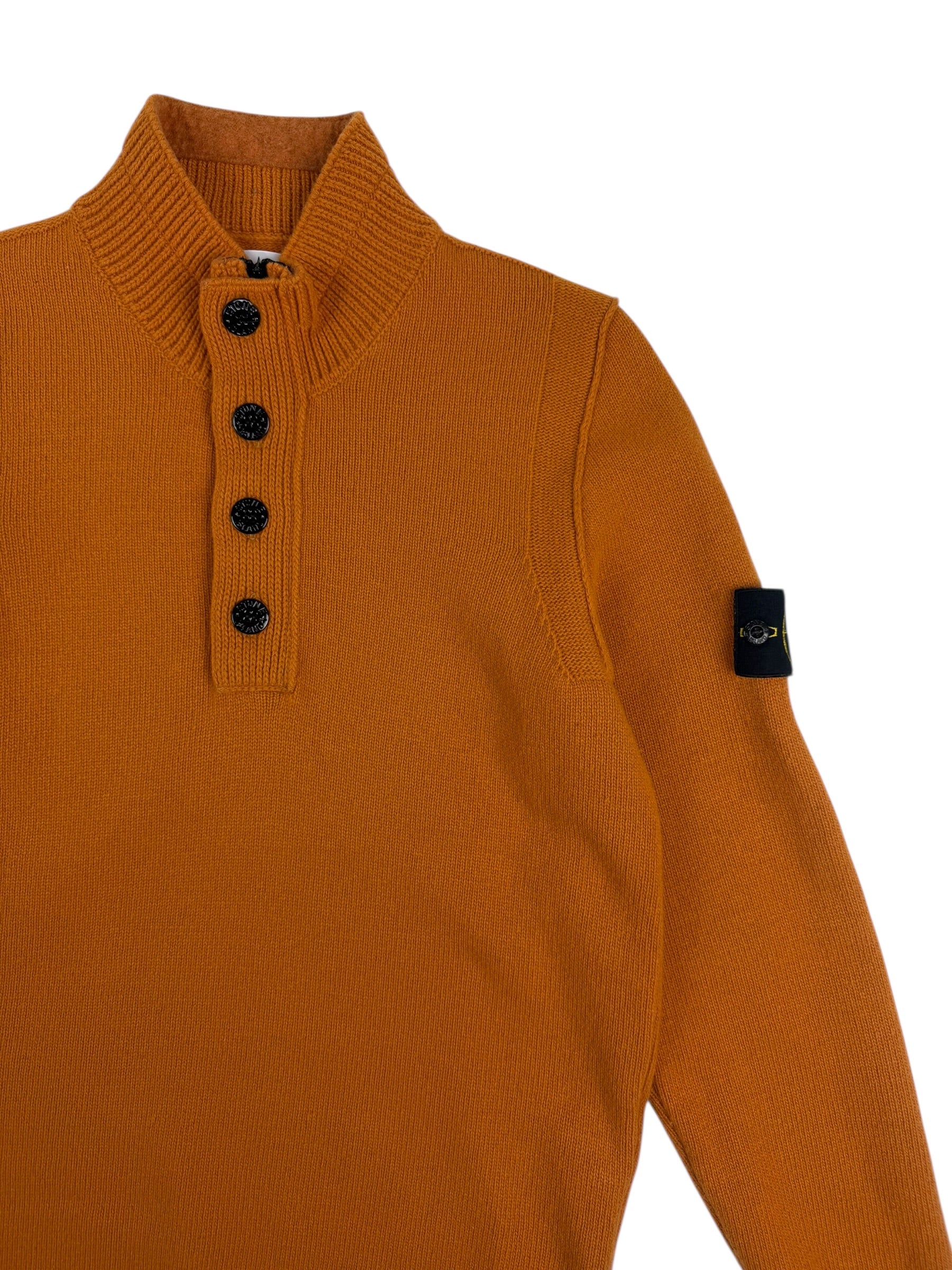 Stone Island Wool Button Popover Sweater