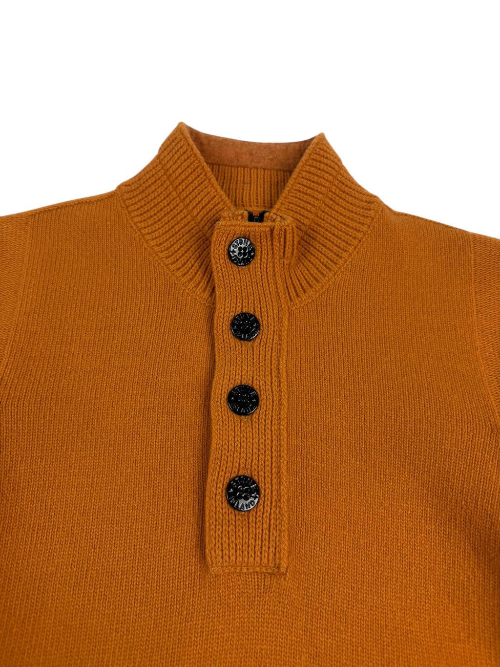 Stone Island Wool Button Popover Sweater