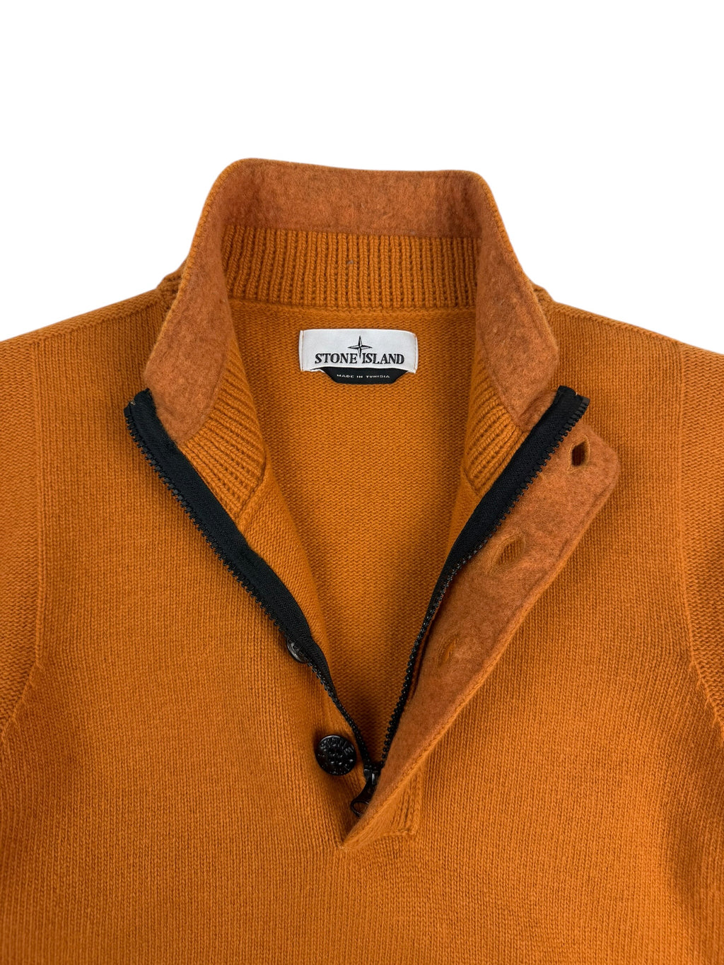 Stone Island Wool Button Popover Sweater