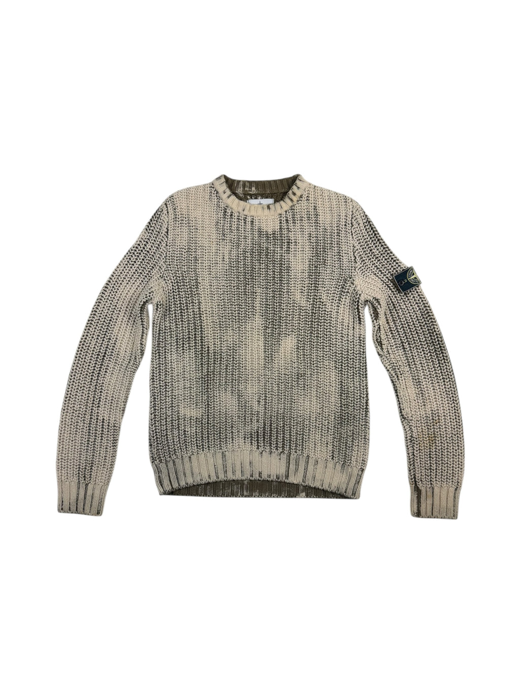 Stone Island Hand Corrosion Cable Knit Jumper