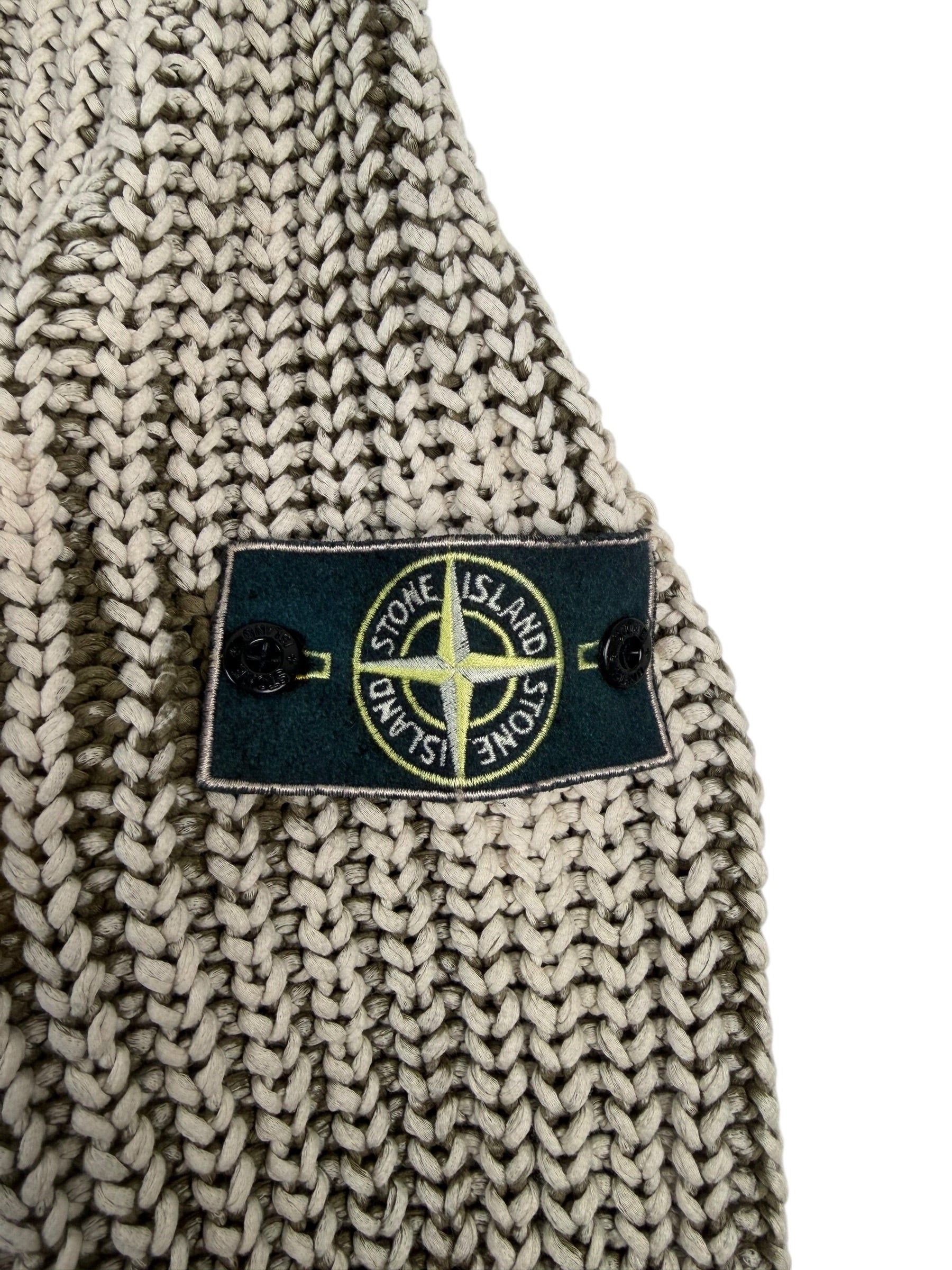 Stone Island Hand Corrosion Cable Knit Jumper