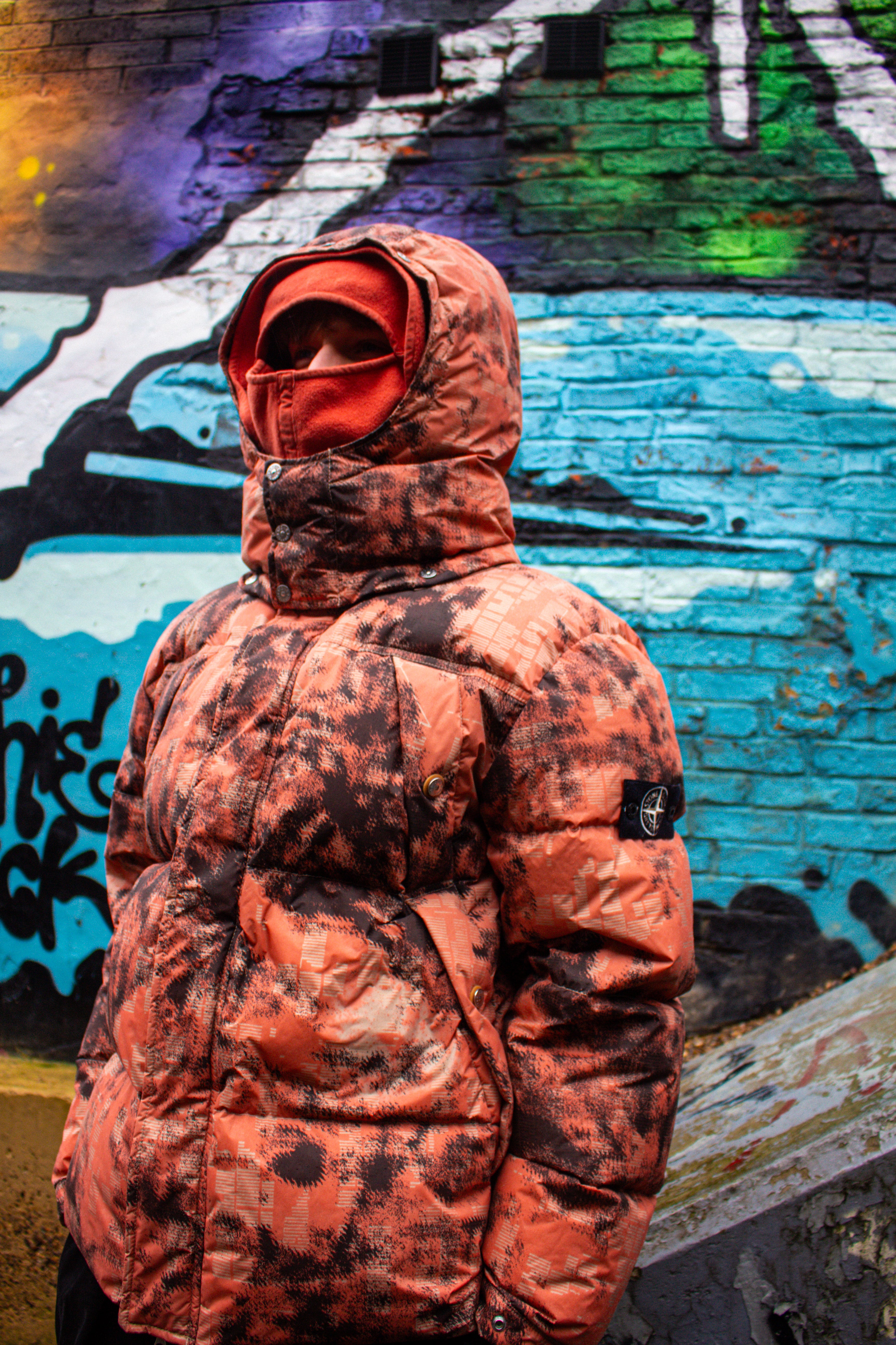 Stone Island Ice Earth Mapping Camo Down Jacket