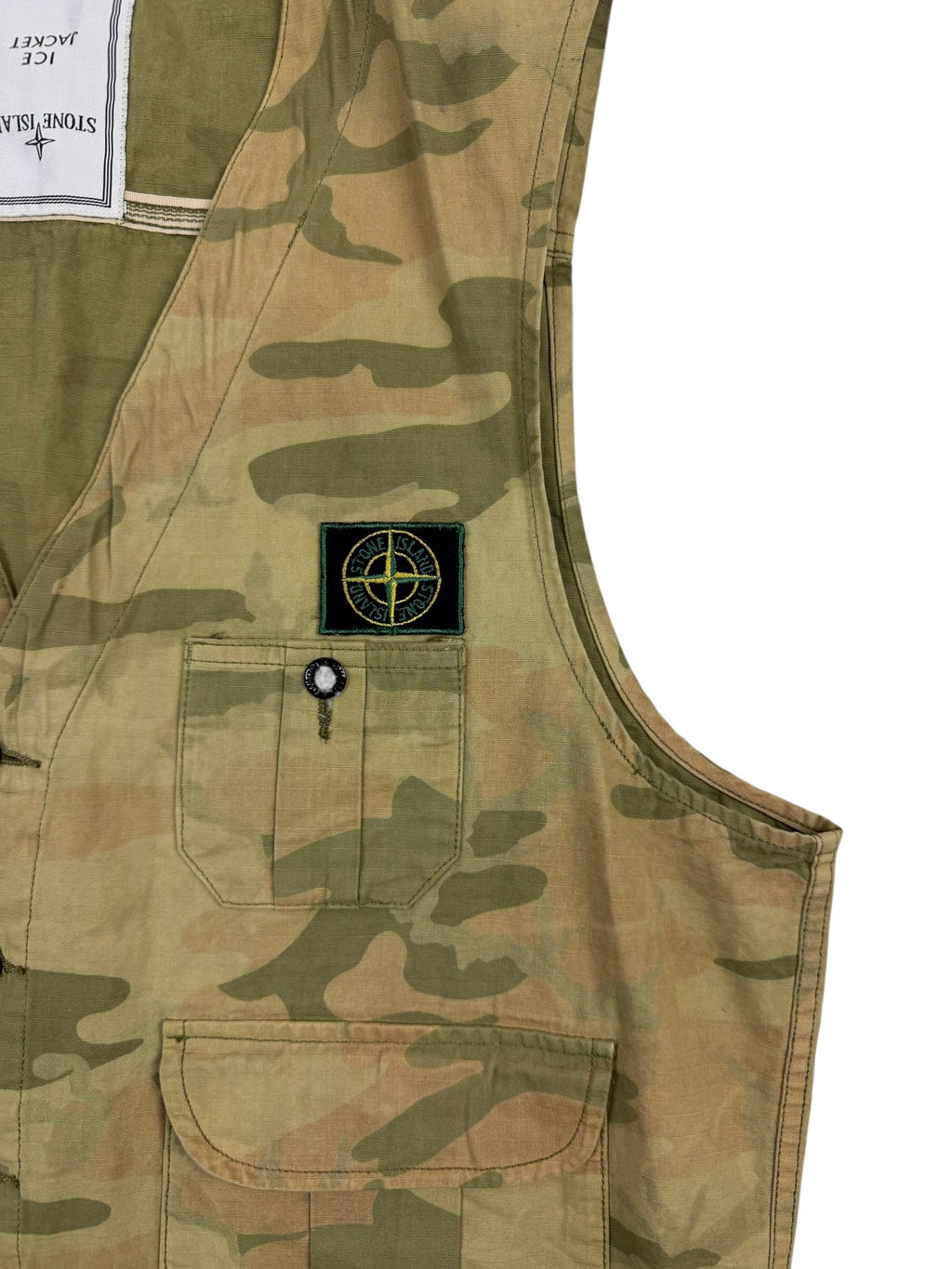 Stone Island 1990 Ice Jacket Camo Vest