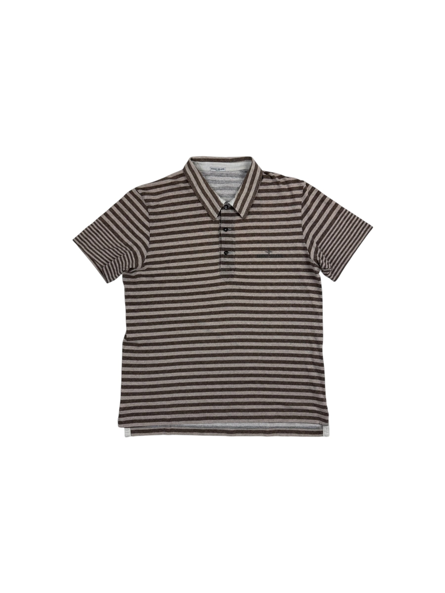 Stone Island SS08 Striped Polo Shirt