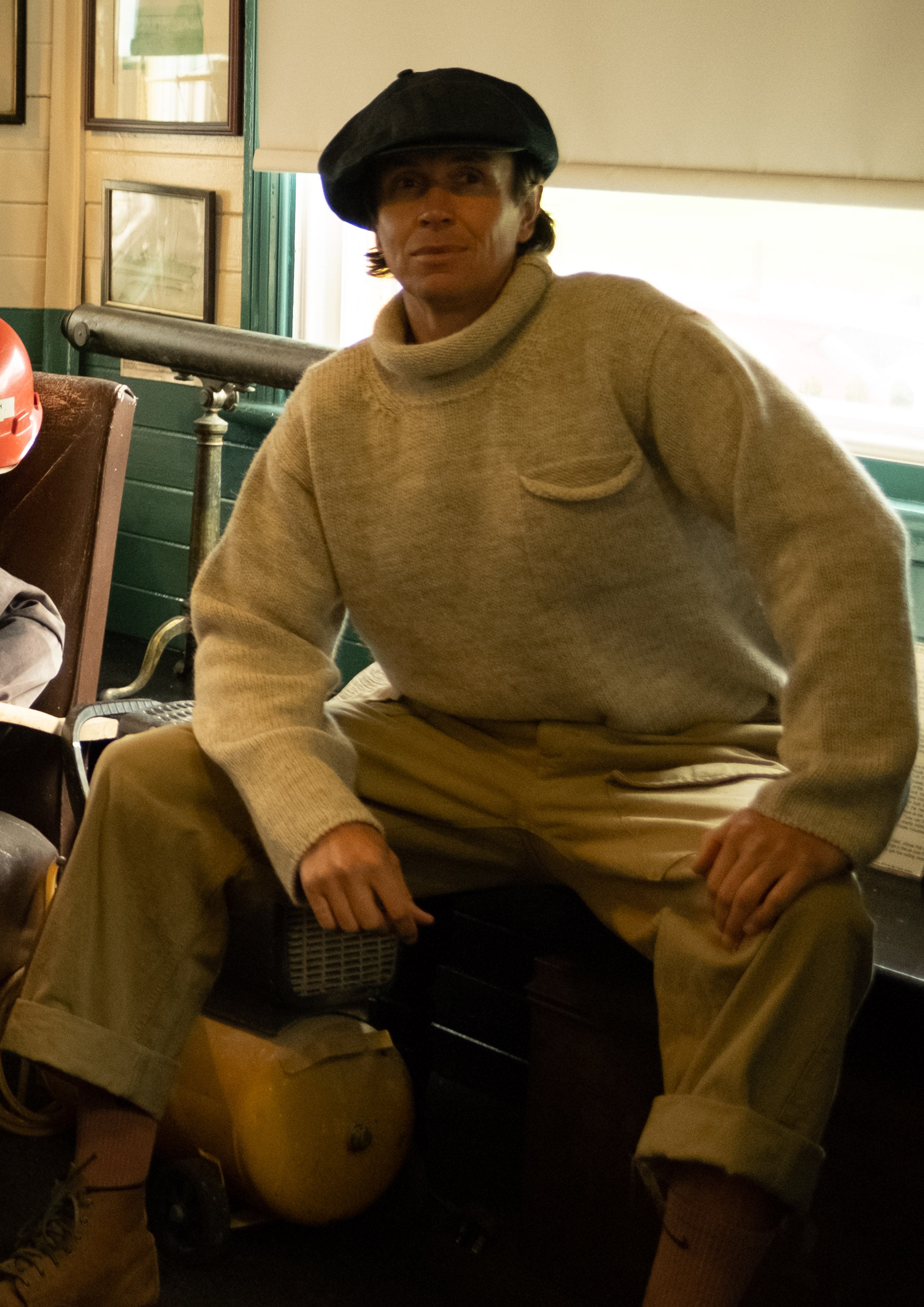 Nigel Cabourn Authentic Wool Roll Neck Jumper