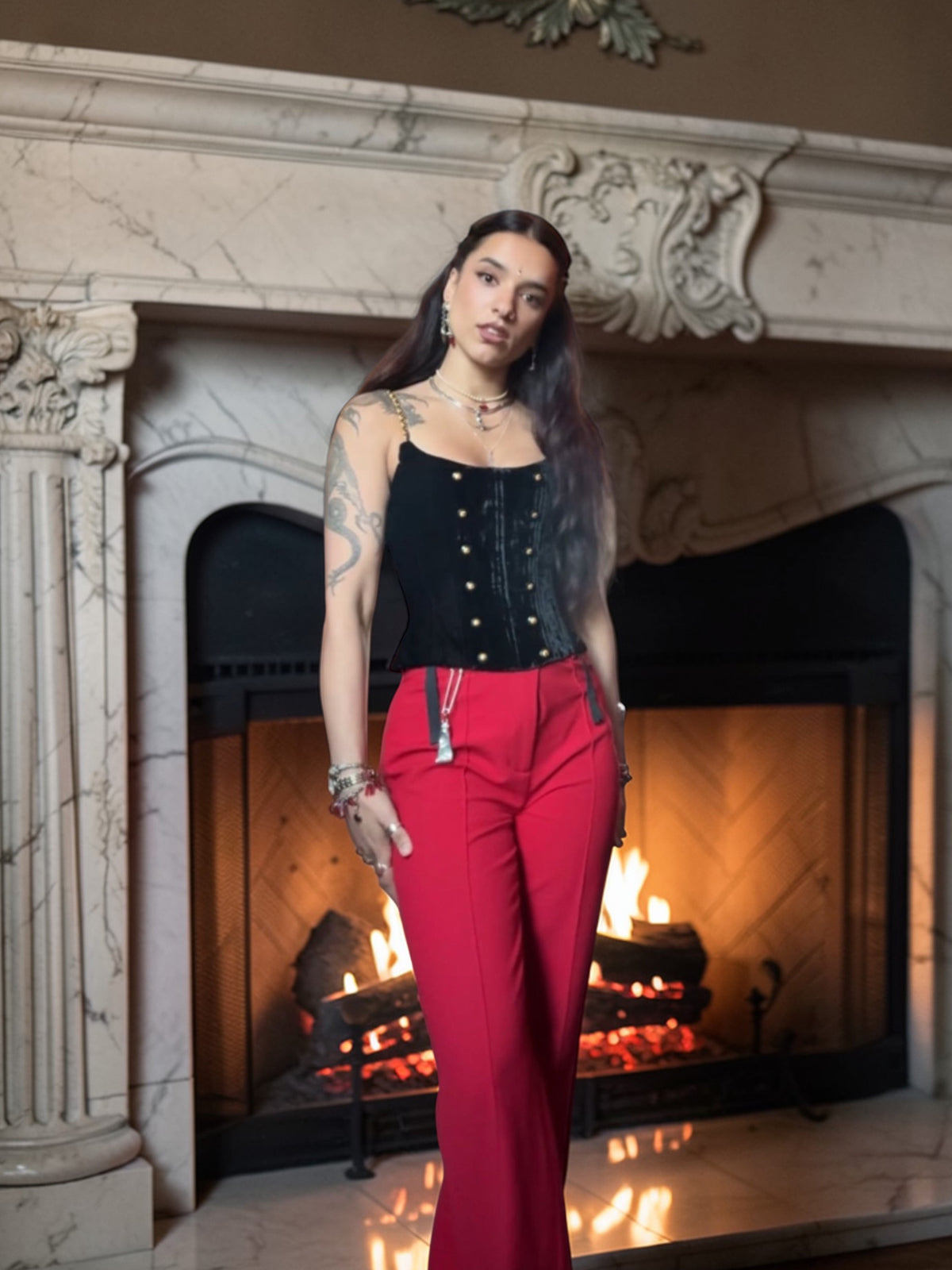 Chanel FW / 1993 Velvet Corset